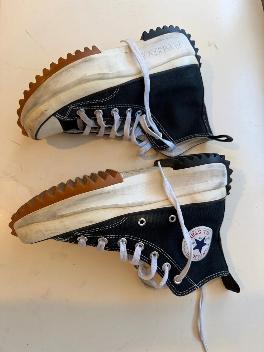 JW Anderson x Converse Run Star Hike Hi Black 164840C women size 7, men size 5.5
